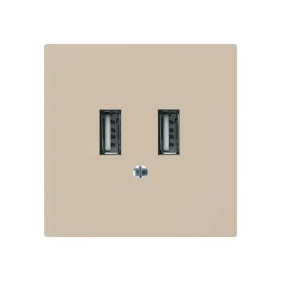 Prise de charge USB ENC Hager kallysto A 240V 2400mA beige 