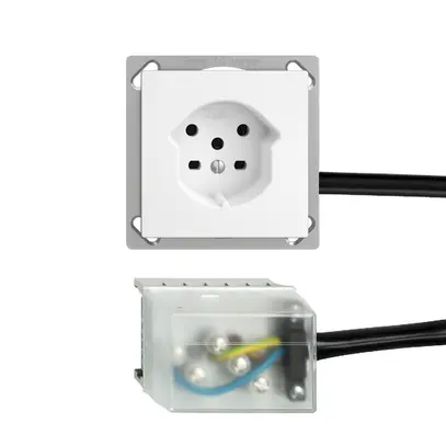 Presa INS EDIZIOdue T15 bianco per cavo piatto Powerbus 
