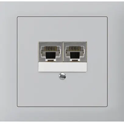 Boîte INC kallysto 2×RJ45s gris clair parallèle 