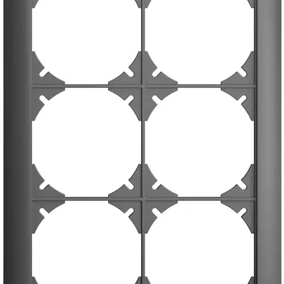Telaio di copertura EDIZIOdue 2×3 grigio scuro 