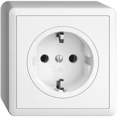 Prise SCHUKO AP EDIZIOdue 16A, 250VAC, L+N+PE blanc 