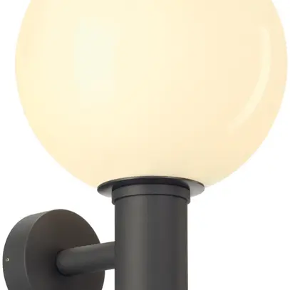 Lampada a muro SLV GLOO PURE WL E27 23W IP44 zoccolo Ø92mm vetro Ø200mm an 