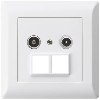 Prise multimédia ENC kallysto.line R/TV 14dB 2GHz blanc 