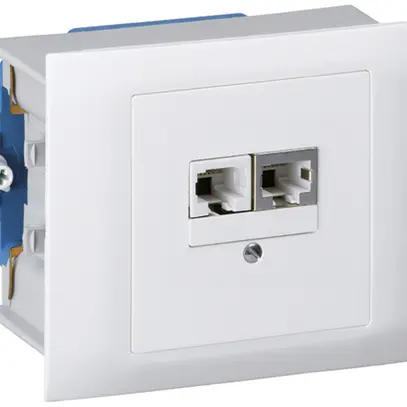 Scatola INS kallysto 2×RJ45s+u separato bianco 