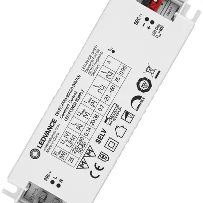 Convertitore LED LDV PERFORMANCE DIM PHASE-CUT, 700mA 25W 130×43×30mm 