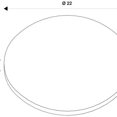 Abat-jour SLV LALU PLATE acier Ø220×15mm blanc or à teinte unie 