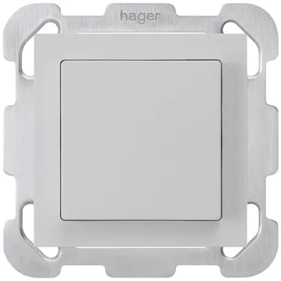 Poussoir ENC kallysto ARK 2L gris clair avec plaque de fixation 