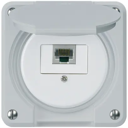 Boîte de raccordement ENC robusto IP55 gris 1×RJ45/s pour combinaison 