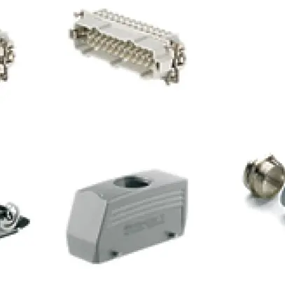 Kit Weidmüller HDC HE grd.8 24L PUSH IN 500V 16A aluminium M32 