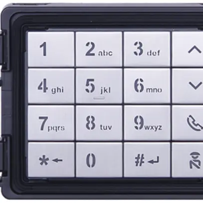Tastatur-Modul ABB-Welcome IP, alphanumerisch, 1 Modul, schwarz 