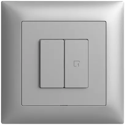 Station secondaire ENC 1K/2T pour interrupteur scène Edue Wiser silver 
