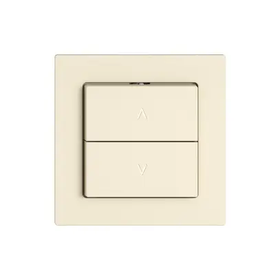 Storentaster EDIZIO.liv SNAPFIX® 10A 250V 2 Tasten 1 Kanal cr 