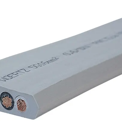 Cavo piatto Woertz 5×16mm² senza alogeni grigio UV B2ca Una lunghezza