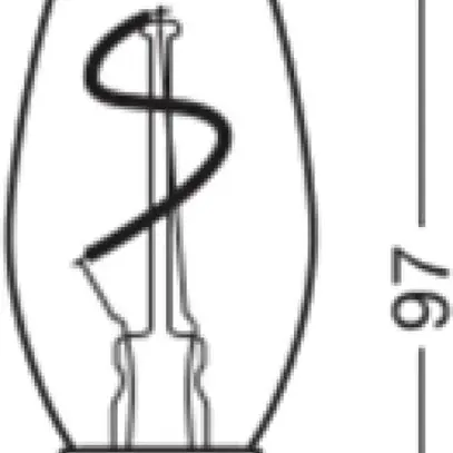 Lampada LED LEDVANCE Vintage 1906 E14 1.8W 30lm 822 B10.5 oro Ø35×97mm 