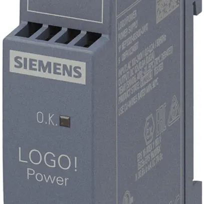 Alimentazione Siemens LOGO!POWER, IN:100…240VAC, OUT:12VDC/0.9A, 1UM 
