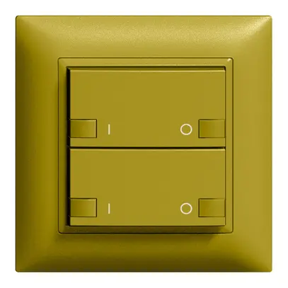 Poussoir ENC ZEP 2c/2t ON-OFF station centrale EDIZIOdue olive 