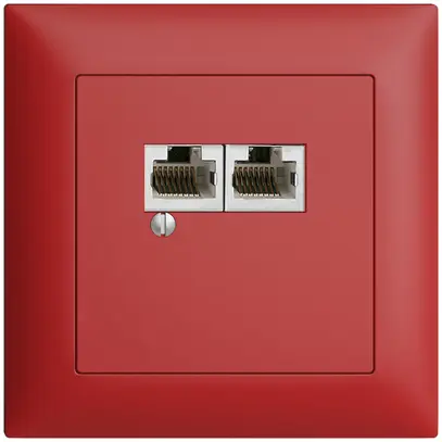 Scatola INC 2×RJ45/s 4P sep. EDIZIOdue R&M swissline berry 