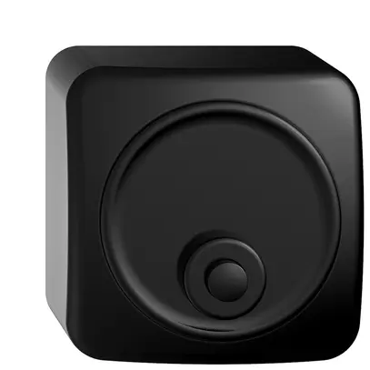 Pulsante suoneria AP STANDARDdue nero con porta-etichetta 