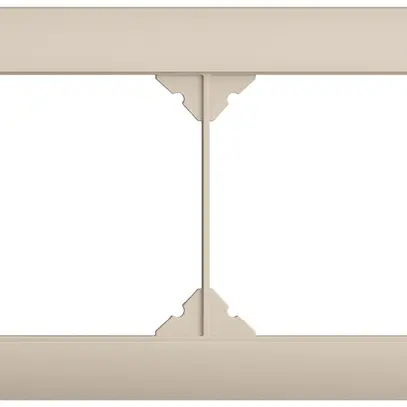 UP-Kopfzeile EDIZIOdue SNAPFIX® 1×2 horizontal 148×88mm crema 