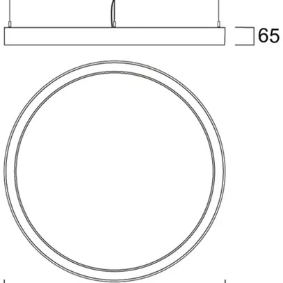 Lampada sospesa LED Sylvania Nilo 85W 9570lm 840 DALI Ø1200mm bianco 