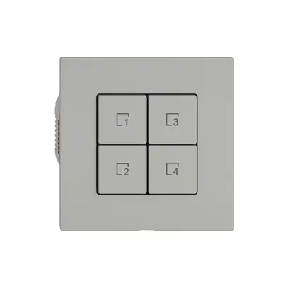 Poussoir scènes EDIZIO.liv Wiser SNAPFIX® 4 scènes 4 touches WLAN grc 
