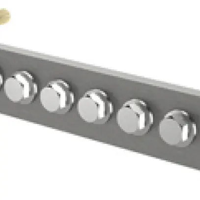 Barra compensazione potenziale Flury PA 20, inox A2, 1-fila 330×40×5mm, 8×M10 