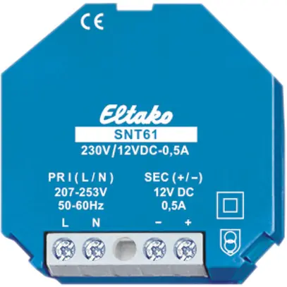 Alimentazione commutazione INS SNT61 230VAC/12VDC 6W 0.5A 