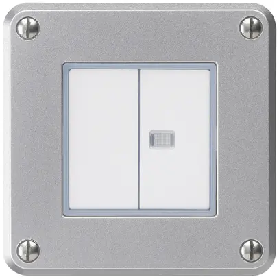 Interrupteur ENC robusto IP55 schema 3/contact à poussoir 1×lumineux al combi 
