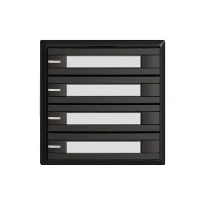 Poussoir KNX RGB EDIZIO.liv SNAPFIX® capteur temp.RGB-LED étiqu.4×com.2T no 