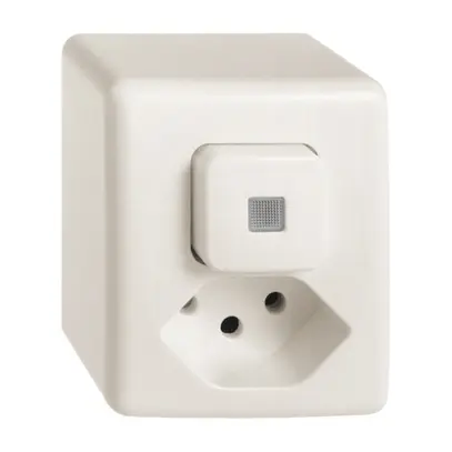 Combinaison lum. AP A-R/1L+T13 blanc, contrôle, FH avec lent, LED jaune 