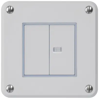 Interrupteur ENC robusto IP55 schema 3/contact à poussoir 1×lumineux gris combi 