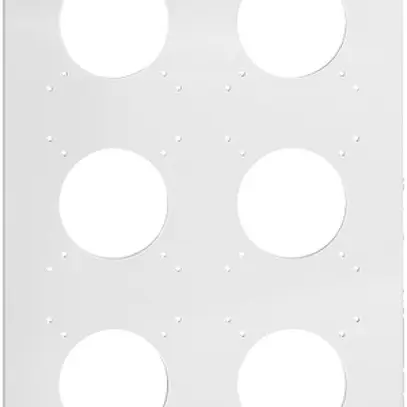 En-tête NUP Feller NEVO, 3×2, pour appareils N.CO, noir 