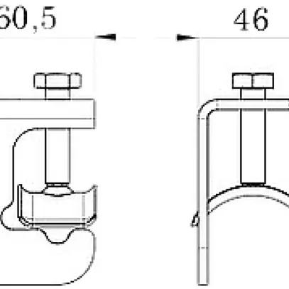 Morsetto di collegamento Bettermann Ø 16…37mm/FL 30×3…4mm 