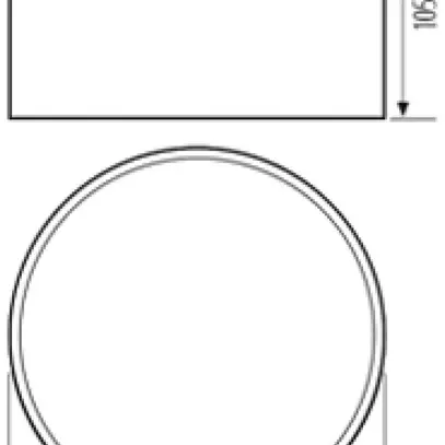 Diffusore ESYLUX ALVA BL 940/170 chiaro 