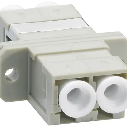 Coupleur FO Hager HMS LC/LC D Multimode OM2 beige 