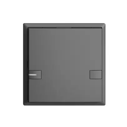 Poussoir univ. ENC 1×2t bornes à vis EDIZIOdue gris foncé, avec LED 