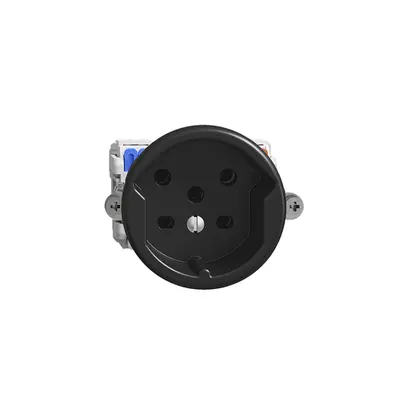 Prise FH T15 noir avec bornes enf. 