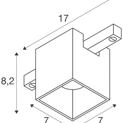 Spot LED SLV FIXT-IT Standard 7W 800lm 927 36° DALI 48V AD square bc/no 
