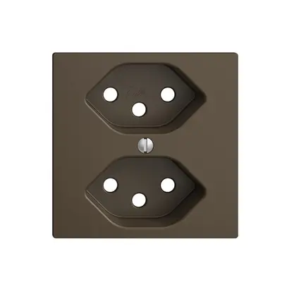 Placca frontale 2×T13 coffee EDIZIOdue 