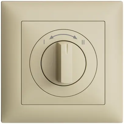 Frontset EDIZIOdue I<->II vanille 88×88mm für Schwenktaster 