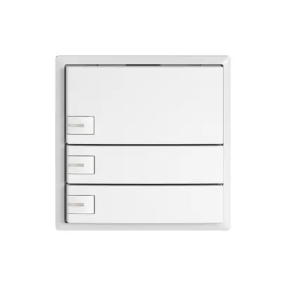 Pulsante universale EDIZIO.liv UNI SNAPFIX® c.LED RGB 3× com.1T bi 