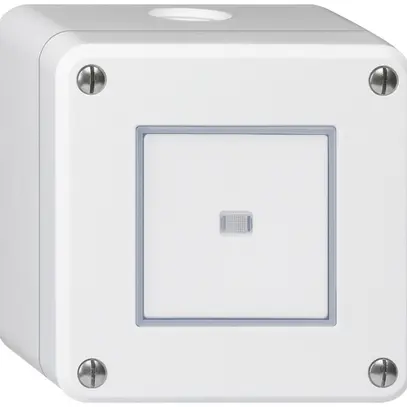 Interruttore AP robusto IP55 schema 6 illuminato bianco 
