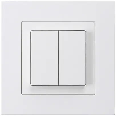 Poussoir ENC kallysto.pro 2×A-R/1P blanc 