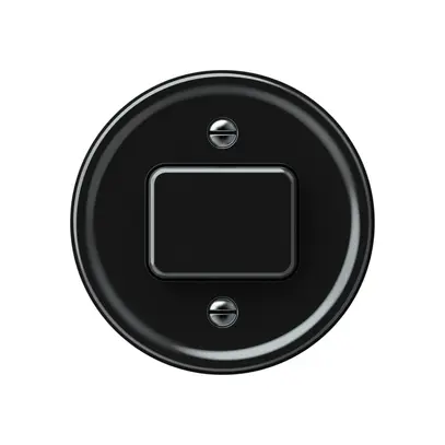 Pulsante Hager origin 1CO 10A 230V 60×60mm nero 