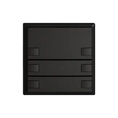 Poussoir KNX RGB EDIZIO.liv SNAPFIX® capteur temp.s.LED 6× comm.1T no 