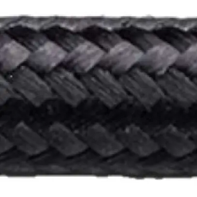 Textilkabel Roesch H03VV-F 3×0.75mm² LNPE rund, Nylon, schwarz 