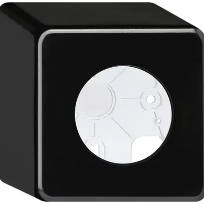 Boîtier AP basico noir h=64mm Ø43mm 