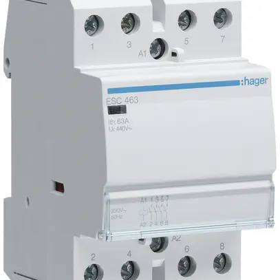Contattore AMD Hager 230VAC 4 chiusura 0 apertura 63A 3UM 