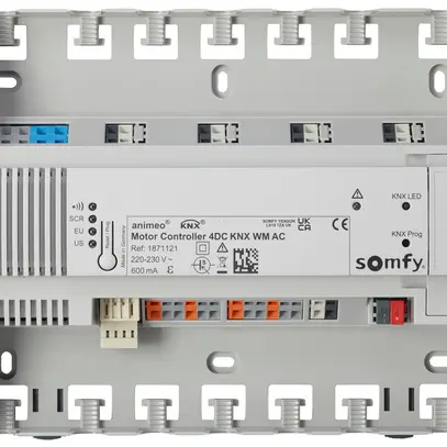 Actionneur de jalousie AP Somfy animeo MotorController 4DC KNX WM AC 24VDC/0.6A 