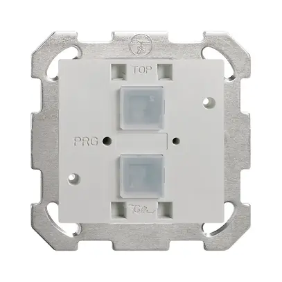 Poussoir KNX EDIZIOdue elegance BSM RGB, avec capteur de température 2-fois 